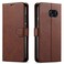 STARSHOP Compatible with Samsung Galaxy S7 Phone Case Cover with Tempered Glass Screen Protector Included PU Leather Wallet Shockproof Kickstand Card Slots Magnet Closure Brown