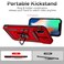 SunStory Compatible with iPhone XR Case with HD Screen Protector Slide Camera Cover Rotated Ring Kickstand MilitaryGrade Phone Case for iPhone XRRed