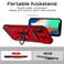 SunStory Compatible with iPhone XR Case with HD Screen Protector Slide Camera Cover Rotated Ring Kickstand MilitaryGrade Phone Case for iPhone XRRed