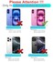 SunStory Phone Case for iPhone 16 Plus Case with HD Screen Protector Slide Camera Cover Rotated Ring Kickstand MilitaryGrade Phone Case for iPhone 16 Plus 67 Red