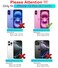 SunStory Phone Case for iPhone 16 Plus Case with HD Screen Protector Slide Camera Cover Rotated Ring Kickstand MilitaryGrade Phone Case for iPhone 16 Plus 67 Red