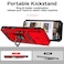 SunStory Phone Case for iPhone 16 Pro Case with HD Screen Protector Slide Camera Cover Rotated Ring Kickstand MilitaryGrade Phone Case for iPhone 16 Pro 63 Red