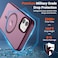 SUPFINE Magnetic for iPhone 12 CaseiPhone 12 Pro Case Compatible with MagSafeMilitary Grade Drop Protection Slim Translucent Matte Shockproof with AntiFingerprint Phone CaseWine Red