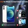 SUPFINE Magnetic for iPhone 12 Mini Case iPhone 13 Mini Case Compatible with MagSafe Military Grade Drop Protection Slim Translucent Matte Shockproof Phone CoverBlack