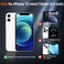 SUPFINE Magnetic for iPhone 12 Mini Case iPhone 13 Mini Case Compatible with MagSafe Military Grade Drop Protection Slim Translucent Matte Shockproof Phone CoverBlack