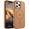 SUPFINE Magnetic for iPhone 13 Pro Case Compatible with MagSafe Military Grade Drop Protection Slim Translucent Matte Shockproof with AntiFingerprint Phone CaseBrown