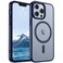 SUPFINE Magnetic for iPhone 13 Pro Case Compatible with MagSafe Military Grade Drop Protection Slim Translucent Matte Shockproof with AntiFingerprint Phone CaseNavy Blue
