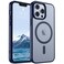 SUPFINE Magnetic for iPhone 13 Pro Case Compatible with MagSafe Military Grade Drop Protection Slim Translucent Matte Shockproof with AntiFingerprint Phone CaseNavy Blue