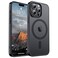 SUPFINE Magnetic for iPhone 15 Pro Case Compatible with MagSafe Military Grade Drop Protection Translucent Matte Shockproof Phone Cover Black