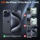 SUPFINE Magnetic for iPhone 15 Pro Max Case Compatible with MagSafe Military Grade Drop Protection Slim Translucent Matte Shockproof with AntiFingerprint Phone Case Dark Purple