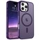 SUPFINE Magnetic for iPhone 16 Pro Max CaseCompatible with MagSafeMilitary Grade Drop Protection Slim Translucent Matte Shockproof with AntiFingerprint Phone CaseDark Purple
