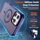 SUPFINE Magnetic for iPhone 16 Pro Max CaseCompatible with MagSafeMilitary Grade Drop Protection Slim Translucent Matte Shockproof with AntiFingerprint Phone CaseDark Purple