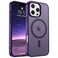 SUPFINE Magnetic for iPhone 16 Pro Max CaseCompatible with MagSafeMilitary Grade Drop Protection Slim Translucent Matte Shockproof with AntiFingerprint Phone CaseDark Purple