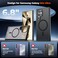 SUPFINE Magnetic for Samsung Galaxy S24 Ultra Case with Screen Protector Builtin Magnets Military Grade Drop Protection Slim Translucent Shockproof Phone CaseBlack