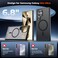 SUPFINE Magnetic for Samsung Galaxy S24 Ultra Case with Screen Protector Builtin Magnets Military Grade Drop Protection Slim Translucent Shockproof Phone CaseBlack