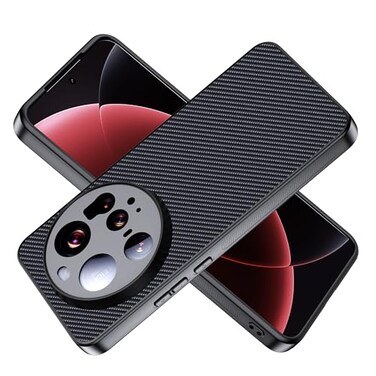 Suttkue for Xiaomi 15 Ultra Casehigh qualitPC Material Carbon FiberScratch ResistantAntiSkidBlack