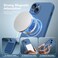 SuydanBox Magnetic for iPhone 13 Case Compatible with MagSafe Full Camera ProtectionScreen Protector Silicone Shockproof Protective Phone Case for iPhone 13 61 Lake Blue