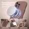 SuydanBox Magnetic for iPhone 15 Pro Max Case Full Camera ProtectionCompatible with MagSafe Cute Wave Frame Silicone Shockproof Protective Phone Case for iPhone 15 Pro Max 67Brown