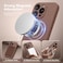 SuydanBox Magnetic for iPhone 16 Pro Max Case Compatible with MagSafe Full Camera ProtectionScreen Protector Silicone Shockproof Protective Phone Case for iPhone 16 Pro Max 69 Brown