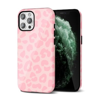 Svanove Cheetah Print Phone Case for iPhone 11 Pro Max Case Girly Cute Leopard Case for Women Luxury Trendy Retro Cool Animal Print Design Aesthetic Pattern Y2k Hard Shell Plastic Cover Pink