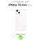 Svanove for iPhone 13 Mini Case Clear Compatible with Magsafe Silicone Bright Transparent Thin Magnetic Mag Safe Case Cute Girly Trendy Slim Hard Camera Cover Protection Fluorescent Neon Orange