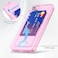 Svanove for iPhone 15 Wallet Case with Card Holder Cute Girly Clear Credit Card Slot Case Thin Slim Silicone Rubber Transparent Hard Shell Camera Cover for Women Men Light Pink