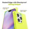 Svanove for iPhone 16 Pro Clear Case Rectangle Edge Transparent Aesthetic Trendy Girly Neon Bright Silicone Rubber Phone Case for Women Thin Slim TPU Bumper Protective Cover Neon Green