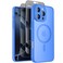 Symcele Designed for iPhone 16 Pro Max Case Compatible with MagSafe with Privacy Screen Protectors X2 Camera Protection 15FT Military Drop Protection Shockproof Phone Case 2024 Blue