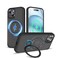 TaeliorTech Upgraded 360 Rotatable Magnetic Ring Stand for iPhone 15 Case 61Compatible with MagSafeMilitary Drop ProtectionShockproof Matte Translucent Case for iPhone 15 Phone CaseBlack