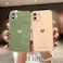 Teageo Compatible with iPhone 11 Case for Women Girl Cute Love Heart Luxury Bling Plating Soft Back Cover Full Camera Protection Bumper Silicone Shockproof Phone Case Light Green