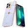 Teageo for iPhone 13 Pro Max Case for Women Girl Cute Love Heart Luxury Plating Bling Soft Back Cover Raised Camera Protection Bumper Silicone Shockproof Phone Case for iPhone 13 Pro Max Purple