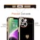 Teageo for iPhone 14 Case for Women Girl Cute Love Heart Luxury Electroplate Plating Soft Bling Back Cover Raised Full Camera Protection Bumper Silicone Shockproof Phone Case for iPhone 14 Black