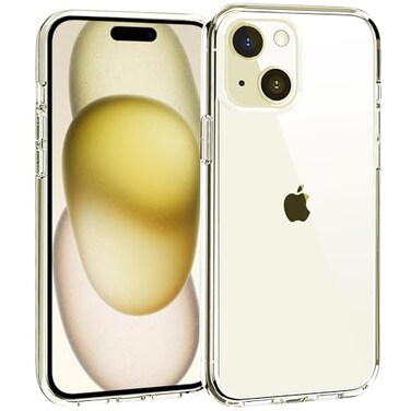 TENOC Phone Case Compatible with iPhone 15 Clear Case Shockproof Protective Bumper Slim Cover for 61 Inch