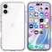 TENOC Phone Case Compatible with iPhone 16 Clear Case Shockproof Protective Bumper Slim Cover for 61 Inch