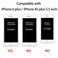 TENOC Phone Case Compatible with iPhone 6 Plus iPhone 6s Plus Clear Case Shockproof Protective Bumper Slim Cover for 55 Inch