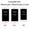 TENOC Phone Case Compatible with iPhone 6 Plus iPhone 6s Plus Clear Case Shockproof Protective Bumper Slim Cover for 55 Inch