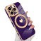 tharlet Magnetic for iPhone 16 Pro Max Case Cute Love Heart Luxury Plating