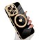 tharlet Magnetic for iPhone 16 Pro Max Case Cute Love Heart Luxury Plating