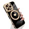 tharlet Magnetic for iPhone 16 Pro Max Case Cute Love Heart Luxury Plating
