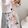 Threesee for iPhone 14 Pro Max Bling Case Luxury Crystal Rhinestone Flowers Glitter Diamond Pearl Women Girls Kids Cover with Lanyard for iPhone 14 Pro Max 67 Inch