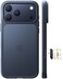 TORRAS for iPhone 17 Pro Case Beyond MilitaryGrade Protection Camera Control Button DIY Buttons Translucent Matte Slim Thin Shockproof Hard Back AntiScratch Phone case for iPhone 17 Pro Black