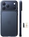 TORRAS for iPhone 17 Pro Case Beyond MilitaryGrade Protection Camera Control Button DIY Buttons Translucent Matte Slim Thin Shockproof Hard Back AntiScratch Phone case for iPhone 17 Pro Black