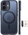 TORRAS Magnetic Shockproof for iPhone 17 case with Camera Control 12FT Military Grade Drop ProtectionFit for MagSafe Slim Translucent AntiFingerprint Soft Touch Case for iPhone 17 Black