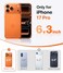 TORRAS Ostand Q3 Air for iPhone 17 Pro Case 63 with Stronger Magnetic Stand Fit for Magsafe Airbags Miltary ProtectionCamera Control Shockproof Stylish Case for iPhone 17 ProGlacier Sprint