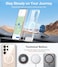 TORRAS Strong Magnetic Seamless Stand for Samsung Galaxy S25 Ultra Case for MagSafe MilGrade Drop Protection Adjustable Kickstand for Samsung Galaxy S25 Ultra Case AntiYellowing Diamond Clear