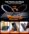 TORRAS Upgraded 360Spin Magnetic Stand for iPhone 14 Pro Case Compatible with Magsafe Military Grade Shockproof Slim Protective 14 Pro Case with Kickstand Ring Holder Ostand Spin Black