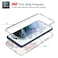 Tothedu Phone Case for Galaxy S21 FE 5G Samsung S21 FE SMG990U Case with TemperedGlass Screen Protector Clear Floral Pattern Full Body Protective Cover Cases for Samsung Galaxy S21 FE Flower