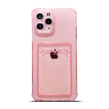 Tuokiou Upgrade Clear Wallet Phone Case for iPhone 13 Pro Max 5G Slim Fit Card Slot Case Protective Soft TPU Shockproof Case with Cute Card Holder for Apple iPhone 13 Pro Max 67 inch 2021Pink