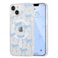 UEEBAI Magnetic for iPhone 14 Case iPhone 13 Case Bow Case Compatible with MagSafe Wireless Slim Clear Ribbon Phone Cover AntiYellowing Shockproof Protective Cover for Women Girl Baby Blue