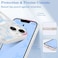 UEEBAI Magnetic for iPhone 14 Case iPhone 13 Case Bow Case Compatible with MagSafe Wireless Slim Clear Ribbon Phone Cover AntiYellowing Shockproof Protective Cover for Women Girl Baby Blue